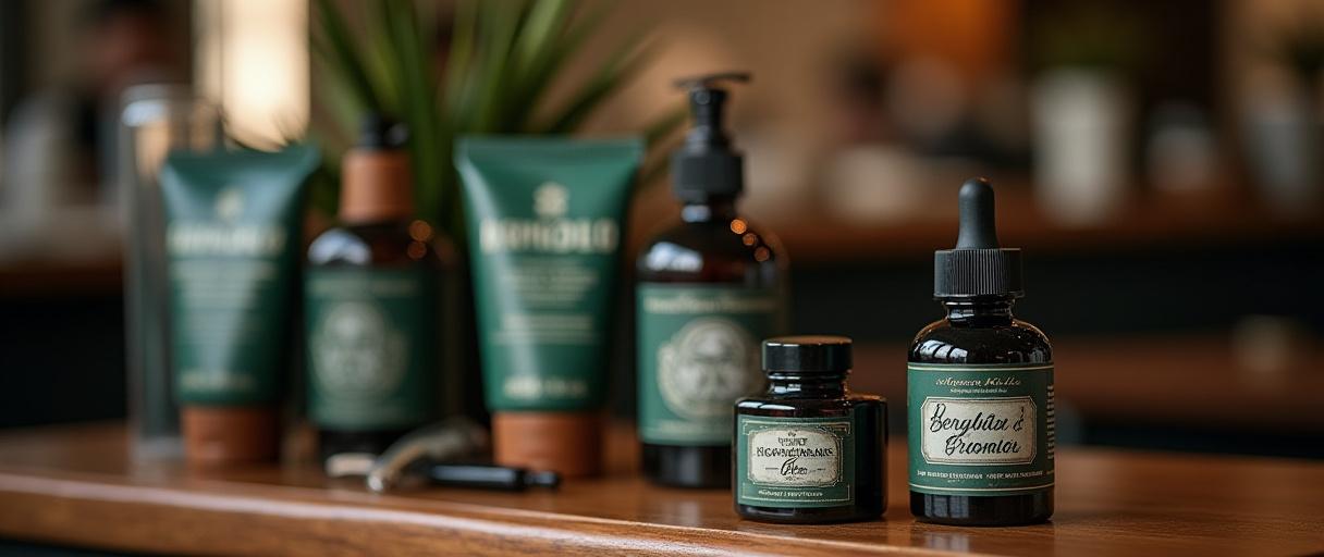 Dettagli dell'arredamento del salone CalligraBarba a Roma